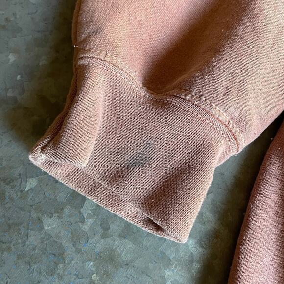 Vintage Trinidad California Surf Hoodie Sweatshirt Mens Small Pink Brown 90s Y2K - Picture 8 of 11